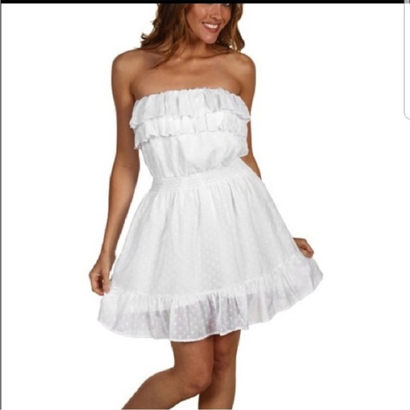 Lilly Pulitzer Dresses & Skirts - Lilly Pulitzer Quincy Strapless Dress White Size Medium